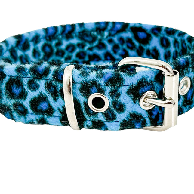 CK100 FUZZY LEOPARD PLAIN CHOKER