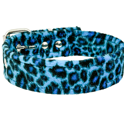 CK100 FUZZY LEOPARD PLAIN CHOKER