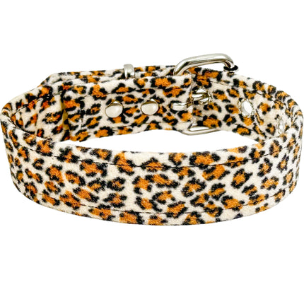 CK100 FUZZY LEOPARD PLAIN CHOKER