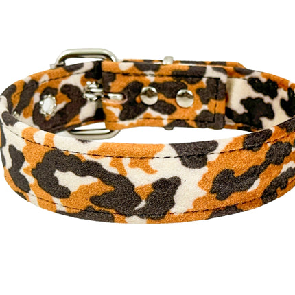 CK100 FUZZY LEOPARD PLAIN CHOKER