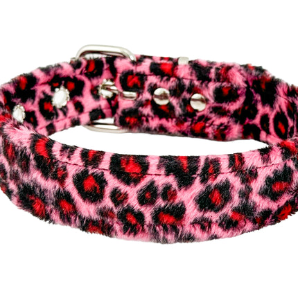 CK100 FUZZY LEOPARD PLAIN CHOKER
