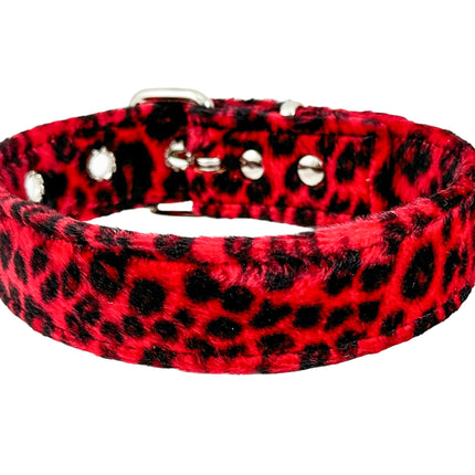CK100 FUZZY LEOPARD PLAIN CHOKER