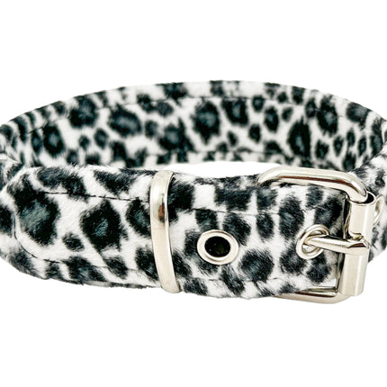 CK100 FUZZY LEOPARD PLAIN CHOKER
