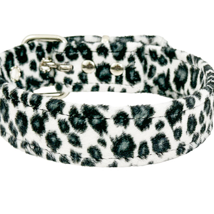 CK100 FUZZY LEOPARD PLAIN CHOKER