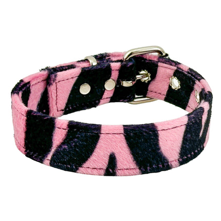 CK100 FUZZY LEOPARD PLAIN CHOKER