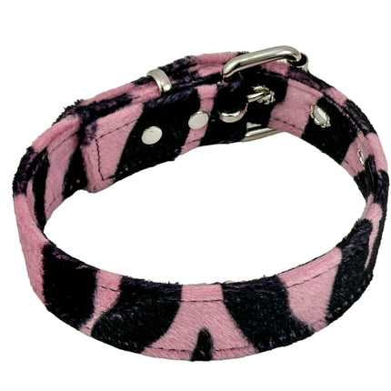 CK100 FUZZY LEOPARD PLAIN CHOKER