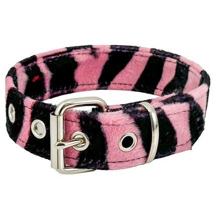 CK100 FUZZY LEOPARD PLAIN CHOKER
