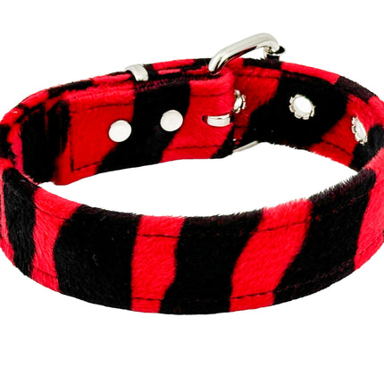 CK100 FUZZY LEOPARD PLAIN CHOKER