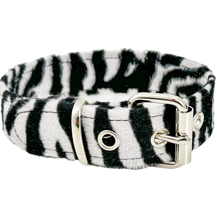 CK100 FUZZY LEOPARD PLAIN CHOKER
