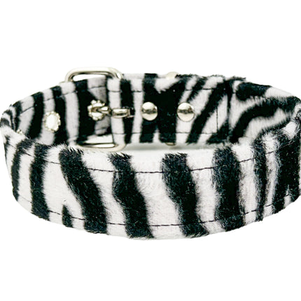 CK100 FUZZY LEOPARD PLAIN CHOKER