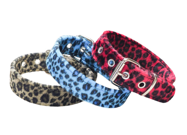 CK100 FUZZY LEOPARD PLAIN CHOKER