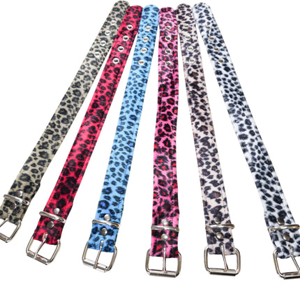 CK100 FUZZY LEOPARD PLAIN CHOKER
