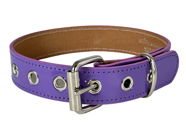 CK100P PALETNT LEATHER PLAIN CHOKER