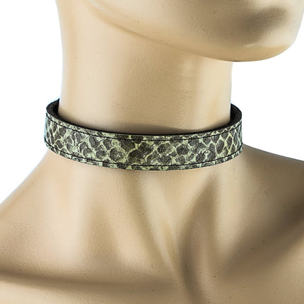 CK100 SNAKE SKIN PLAIN CHOKER