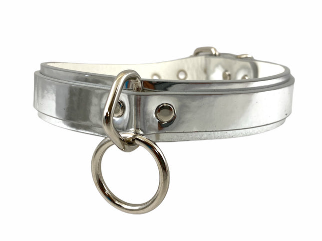 CK102P PATENT LEATHER BONDAGE CHOKER