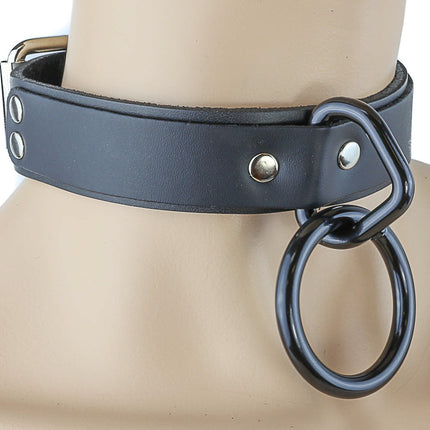 CK103  LARGE RING BONDAGE CHOKER