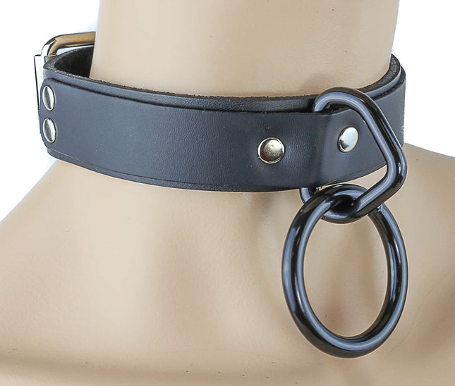 CK103  LARGE RING BONDAGE CHOKER