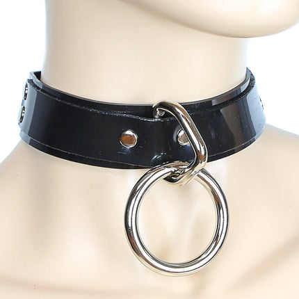 CK103P  PATENT BONDAGE CHOKER