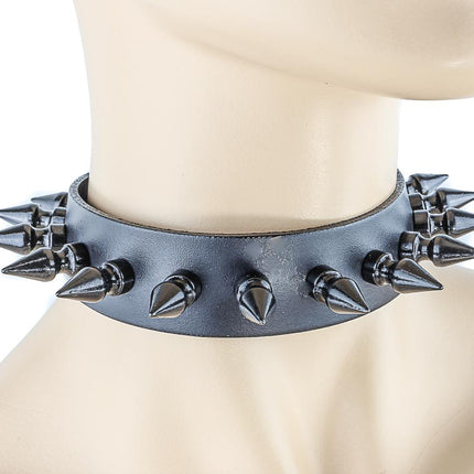 CK105  1" SPIKE COLLAR 1 1/8" WIDE
