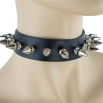 CK105  1" SPIKE COLLAR 1 1/8" WIDE