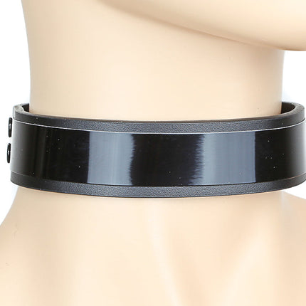 CK114MET-BLK  CHOKER WITH METAL PLATE