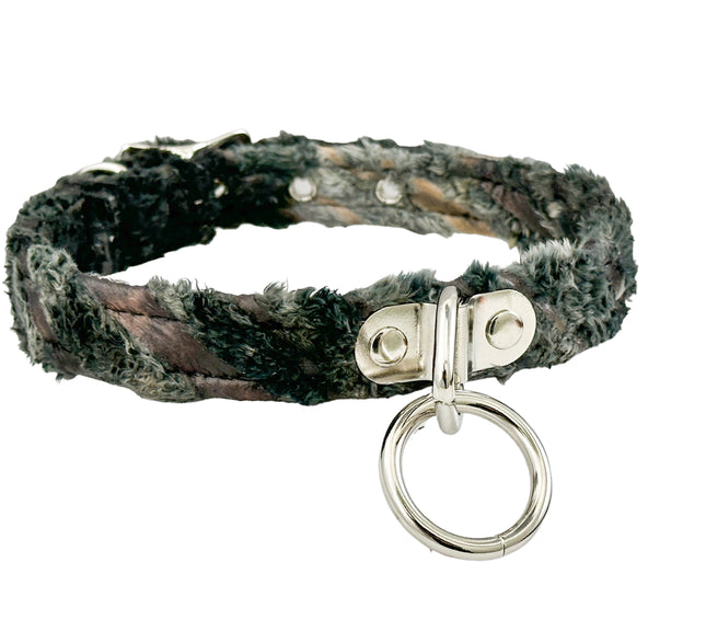 CK129FZ FUZZY FURRY ZEBRA BONDADE CHOKER