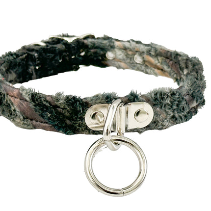 CK129FZ FUZZY FURRY ZEBRA BONDADE CHOKER