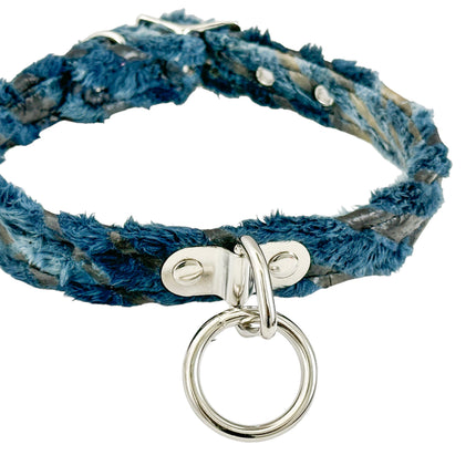 CK129FZ FUZZY FURRY ZEBRA BONDADE CHOKER