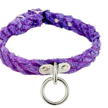 CK129FZ FUZZY FURRY ZEBRA BONDADE CHOKER