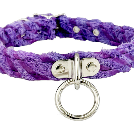 CK129FZ FUZZY FURRY ZEBRA BONDADE CHOKER