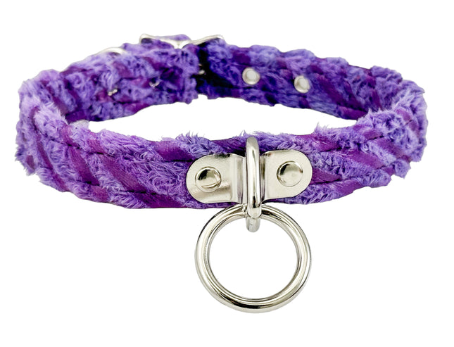 CK129FZ FUZZY FURRY ZEBRA BONDADE CHOKER