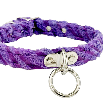 CK129FZ FUZZY FURRY ZEBRA BONDADE CHOKER