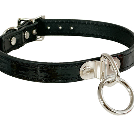 CK129  PATENT NEON BONDAGE CHOKER