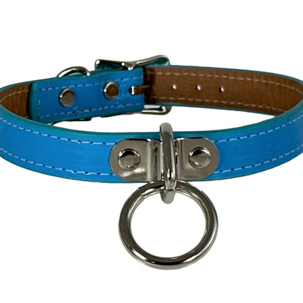 CK129  PATENT NEON BONDAGE CHOKER