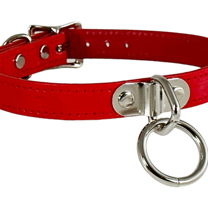 CK129  PATENT NEON BONDAGE CHOKER