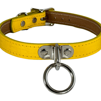 CK129  PATENT NEON BONDAGE CHOKER