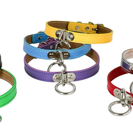 CK129  PATENT NEON BONDAGE CHOKER