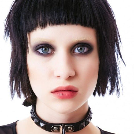 CK129PMD  STUDDED BONDAGE CHOKER