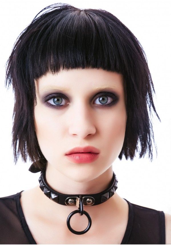 CK129PMD  STUDDED BONDAGE CHOKER