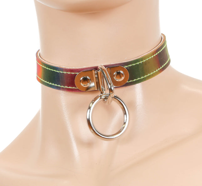 CK129RAINBOW  GIRLS BONDAGE CHOKER