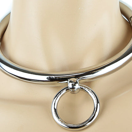 CK129SS-R  FULL STEEL BONDAGE CHOKER