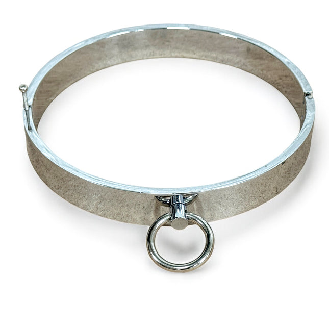 CK129STEEL  15" STAINLESS STEEL BONDAGE COLLAR