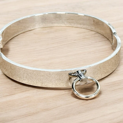 CK129STEEL  15" STAINLESS STEEL BONDAGE COLLAR