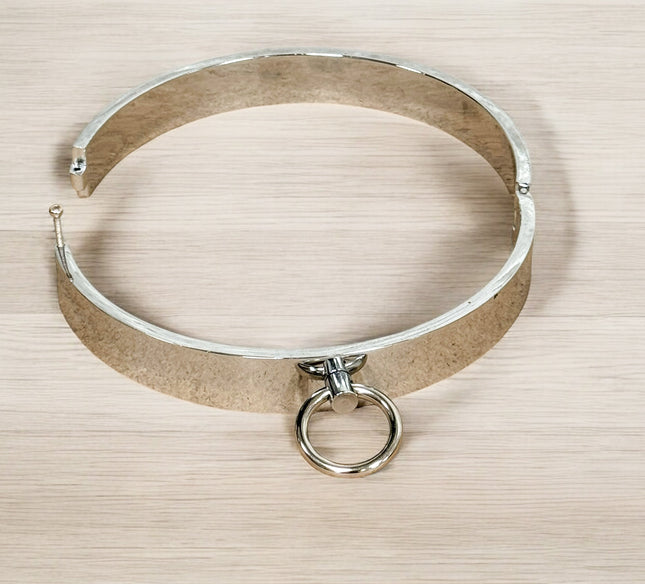 CK129STEEL  15" STAINLESS STEEL BONDAGE COLLAR