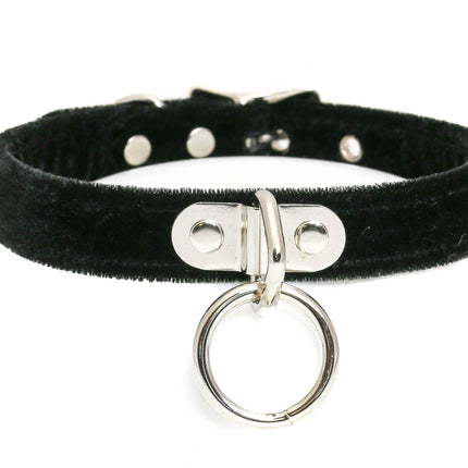 CK129 VELVET 3/4WIDE BEST SELLING BONDAGE CHOKER