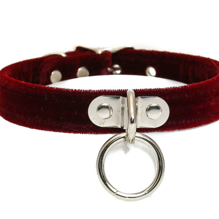 CK129 VELVET 3/4WIDE BEST SELLING BONDAGE CHOKER