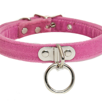 CK129 VELVET 3/4WIDE BEST SELLING BONDAGE CHOKER