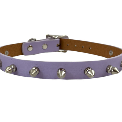 CK134M VEGAN MATT PASTEL SPIKE CHOKER
