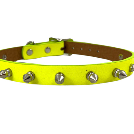 CK134M VEGAN MATT PASTEL SPIKE CHOKER