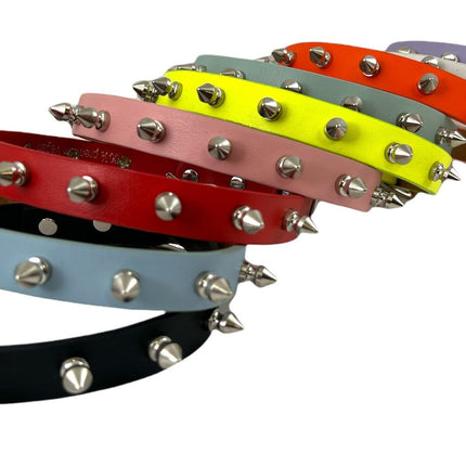 CK134M VEGAN MATT PASTEL SPIKE CHOKER